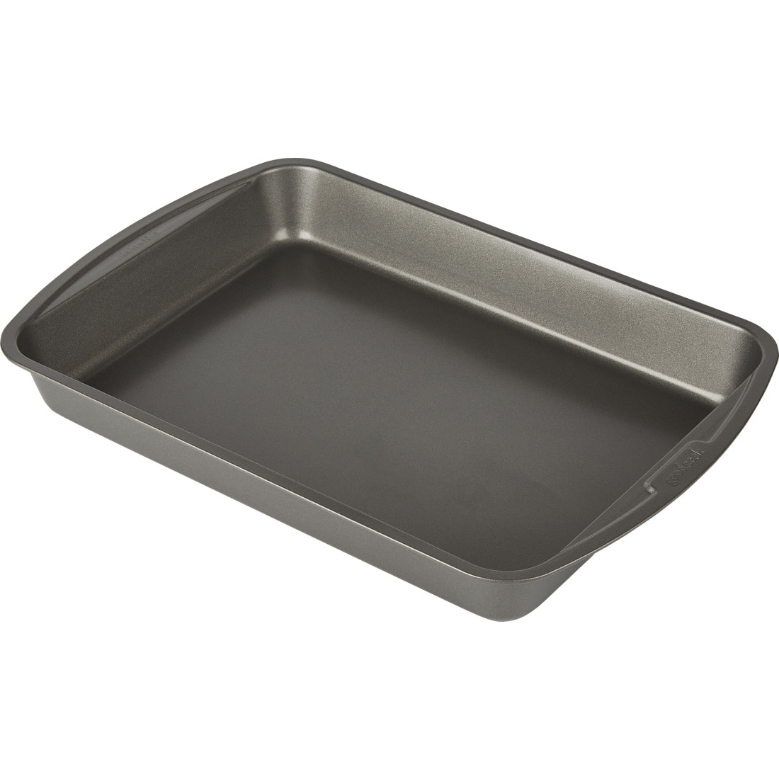 GoodCook Dishwasher Safe Nonstick Steel Cake and Brownie Pan, 11'' x 7'',  Gray