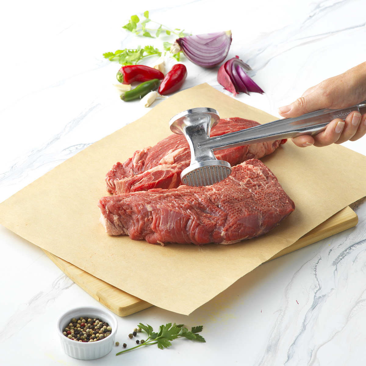 Good Cook 10 Aluminum Handle Meat Tenderizer – Atlanta Grill