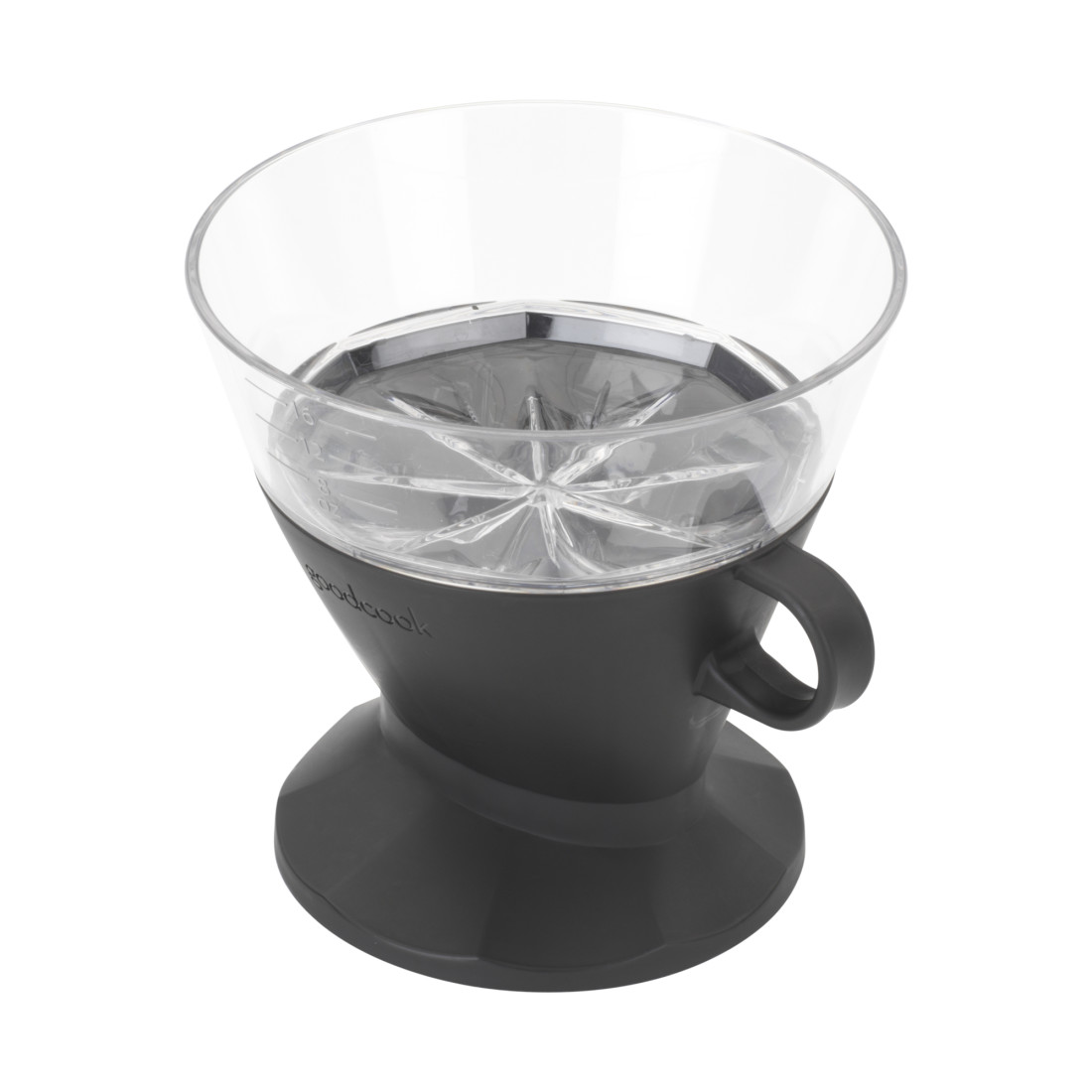 Goodcook Koffe BPA-Free Plastic Auto-Drip Pour Over Coffee Maker with #2  Paper Filters,Black