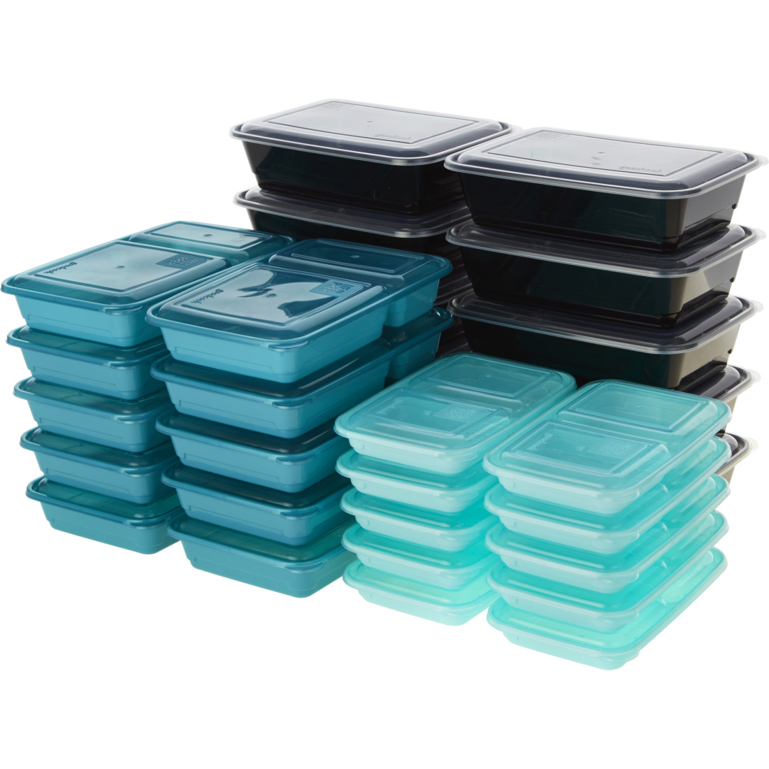 Good Cook Meal Prep Containers & Lids - 10 ct pkg