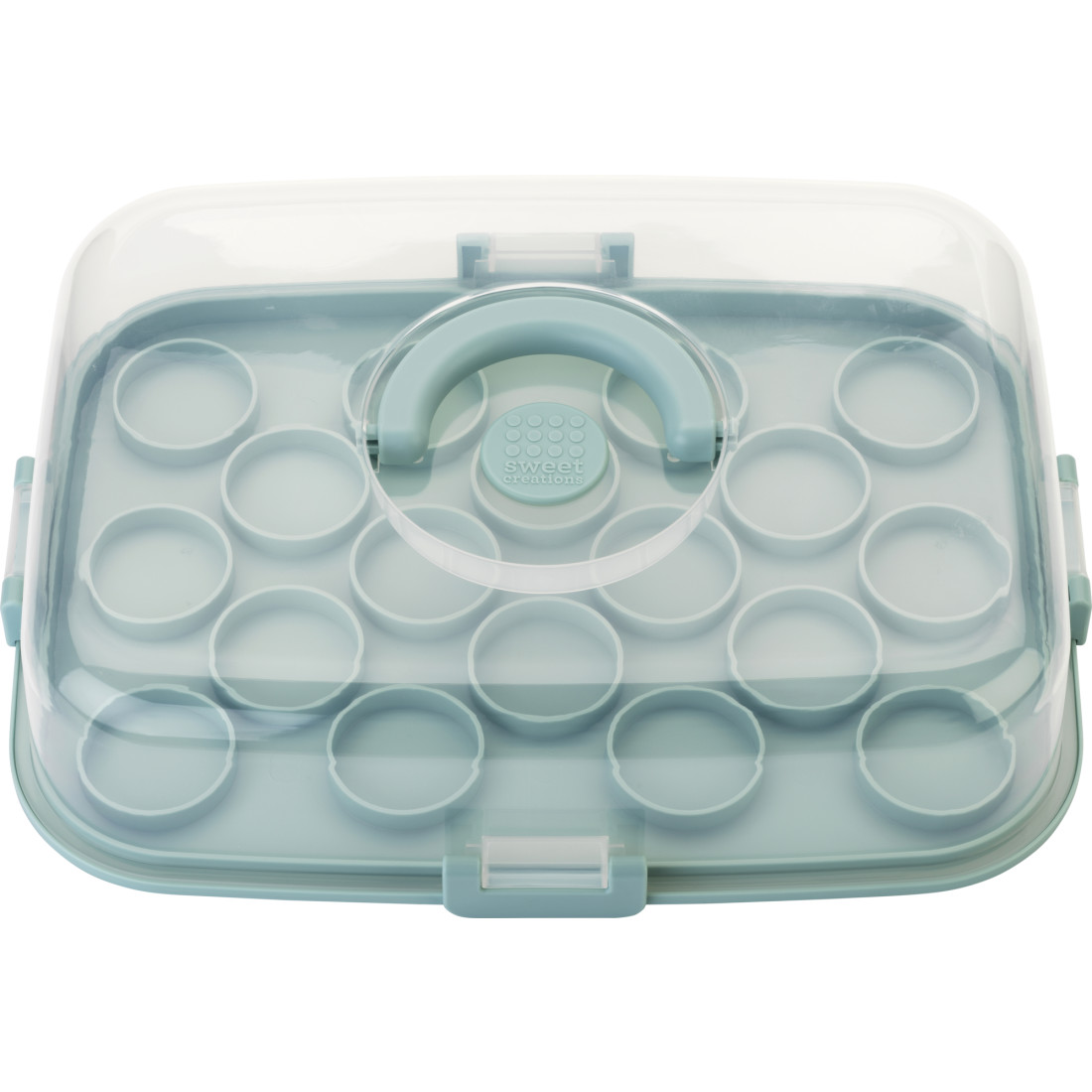 LocknLock 9x13 Cake Carrier with Deviled Egg & Cupcake Inserts 