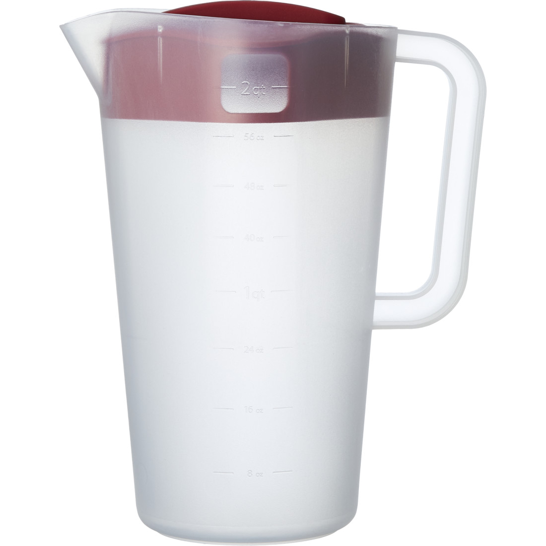 Rubbermaid Covered Pitcher 2 Qt Pitcher Red Lid