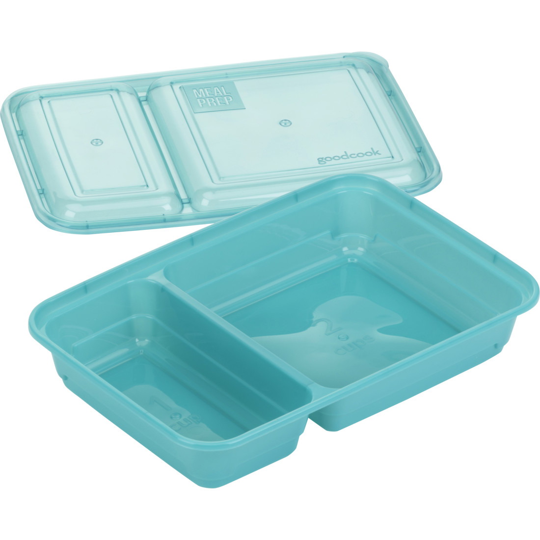 Good Cook Meal Prep, 2 Compartment BPA Free, Microwavable