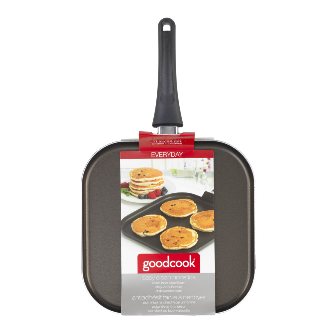 Cooks Standard Nonstick Square Grill Pan 11 x 11-Inch, Hard