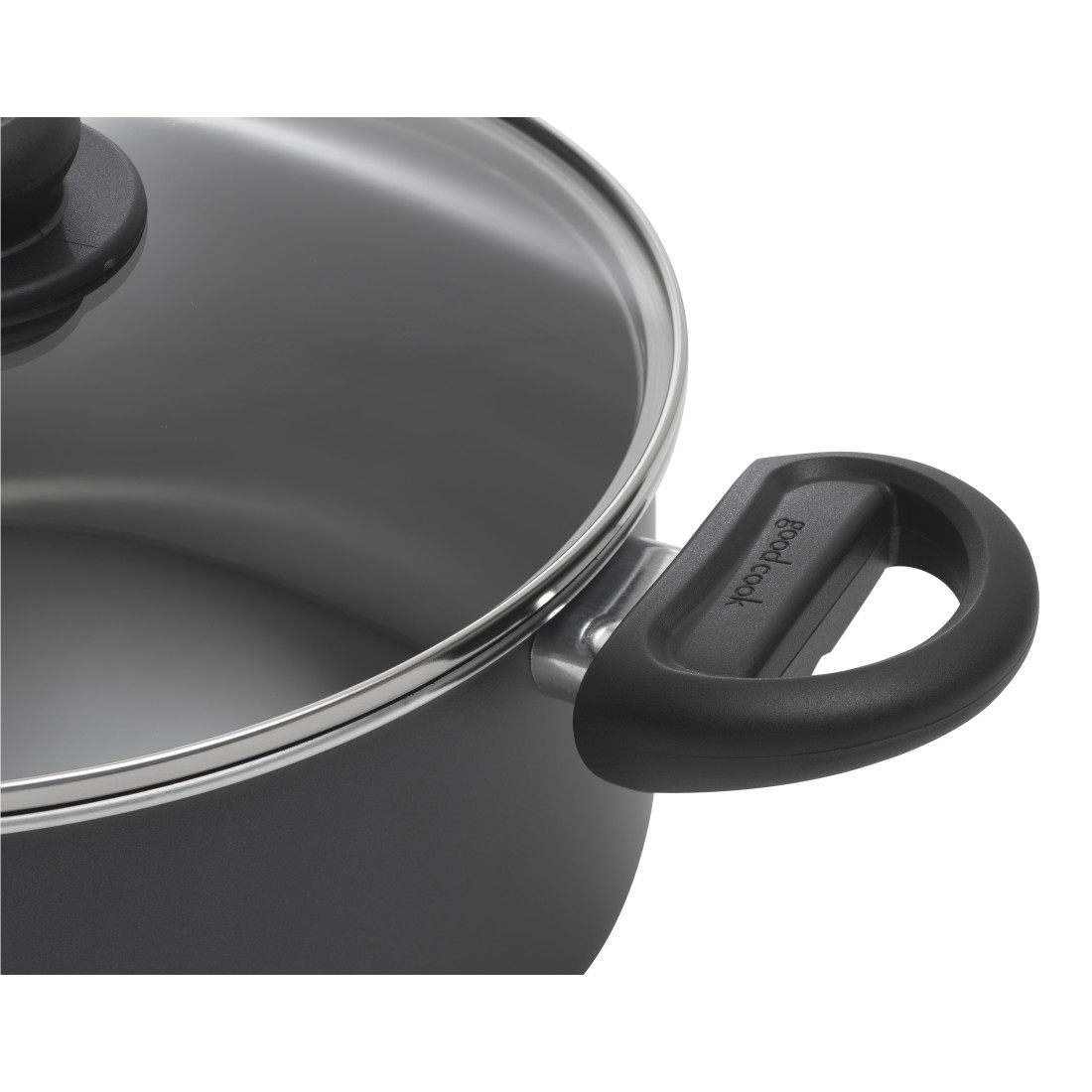 Good Cook 4 Quarts Non-Stick Aluminum Saute Pan with Lid